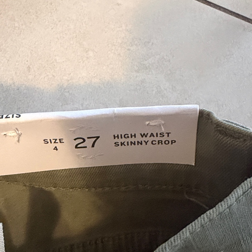 LOFT Sage Green Ankle Jeans - Picture 3 of 4